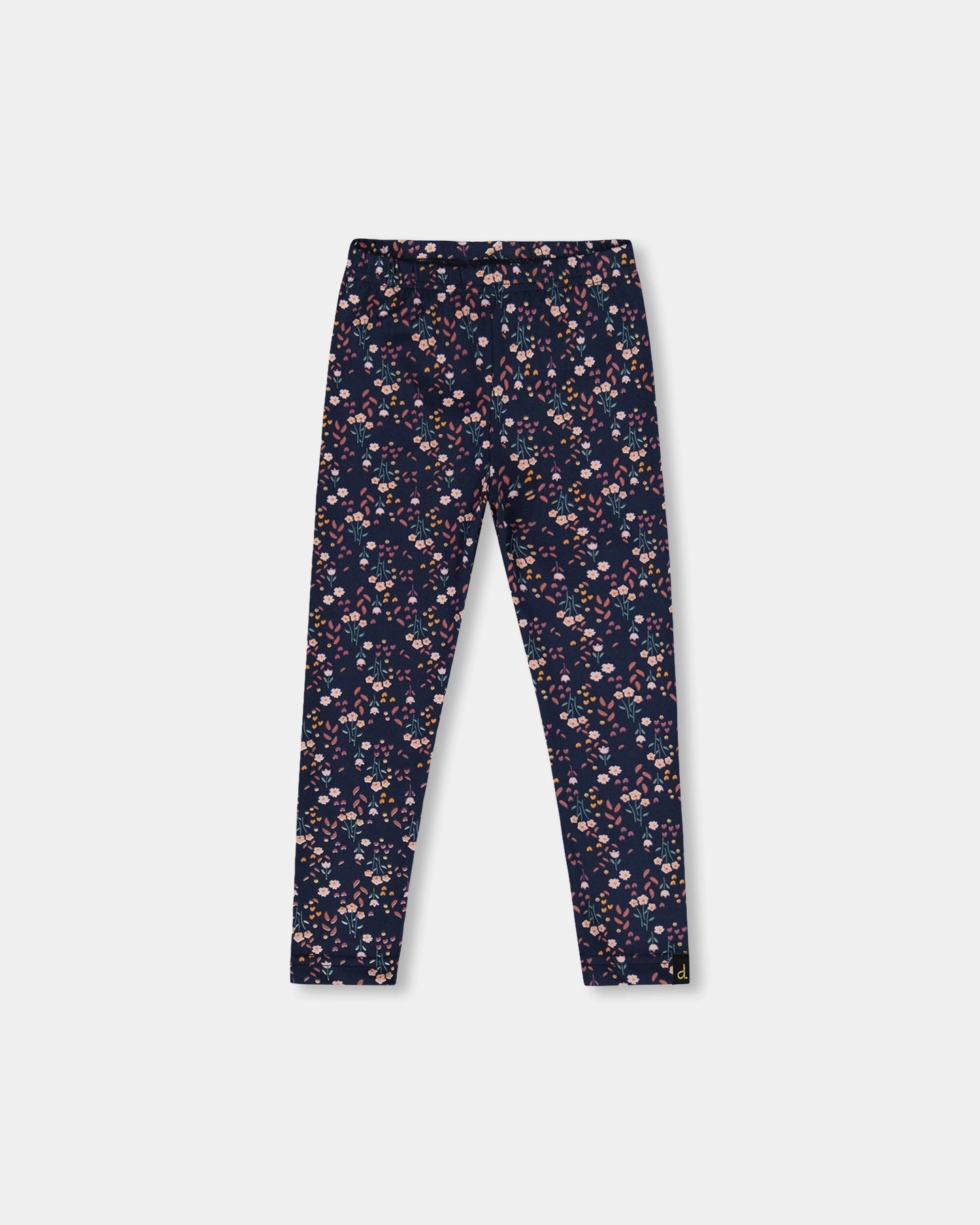 Jersey Leggings Navy Floral Cozy Look Outdoor Essentials