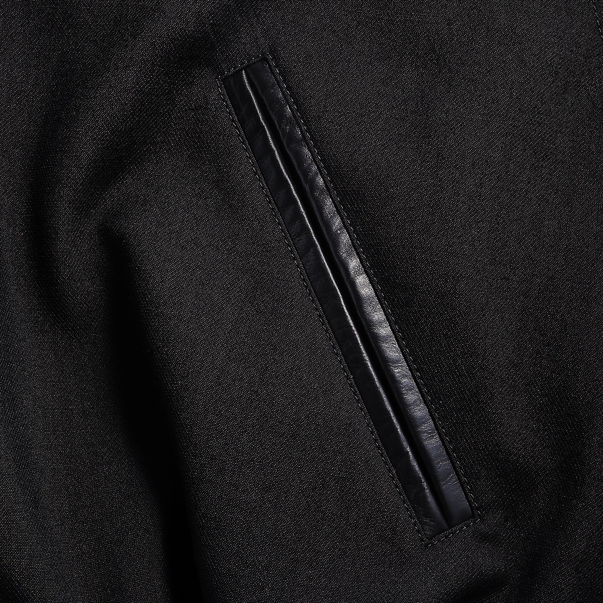 Extra Layer Piece Bonded Collars Jil Sander Blouson 93 Leather - Black