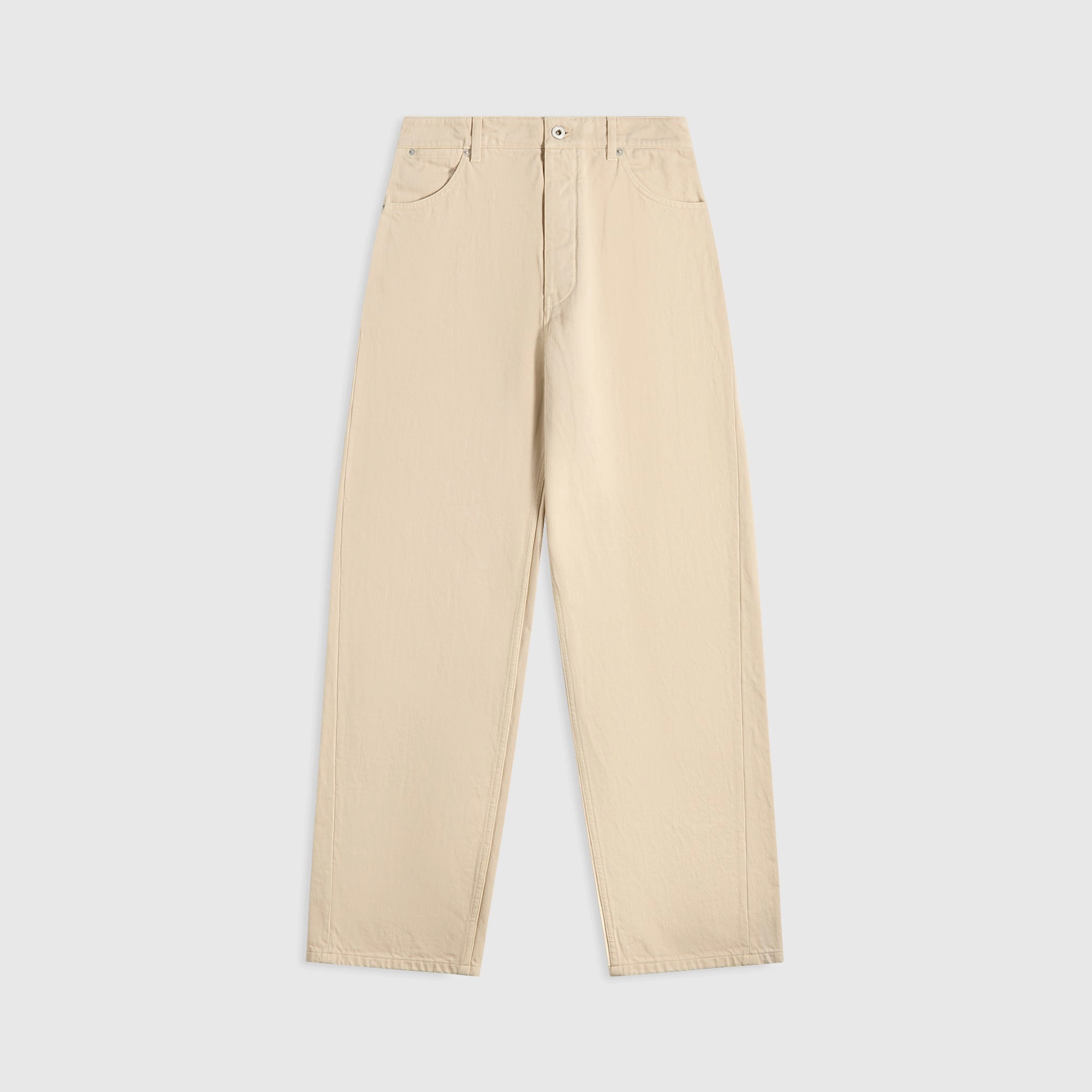 Jil Sander Trouser 183 Aw 23 Gd - Oat Zipper Closure OrganicCotton