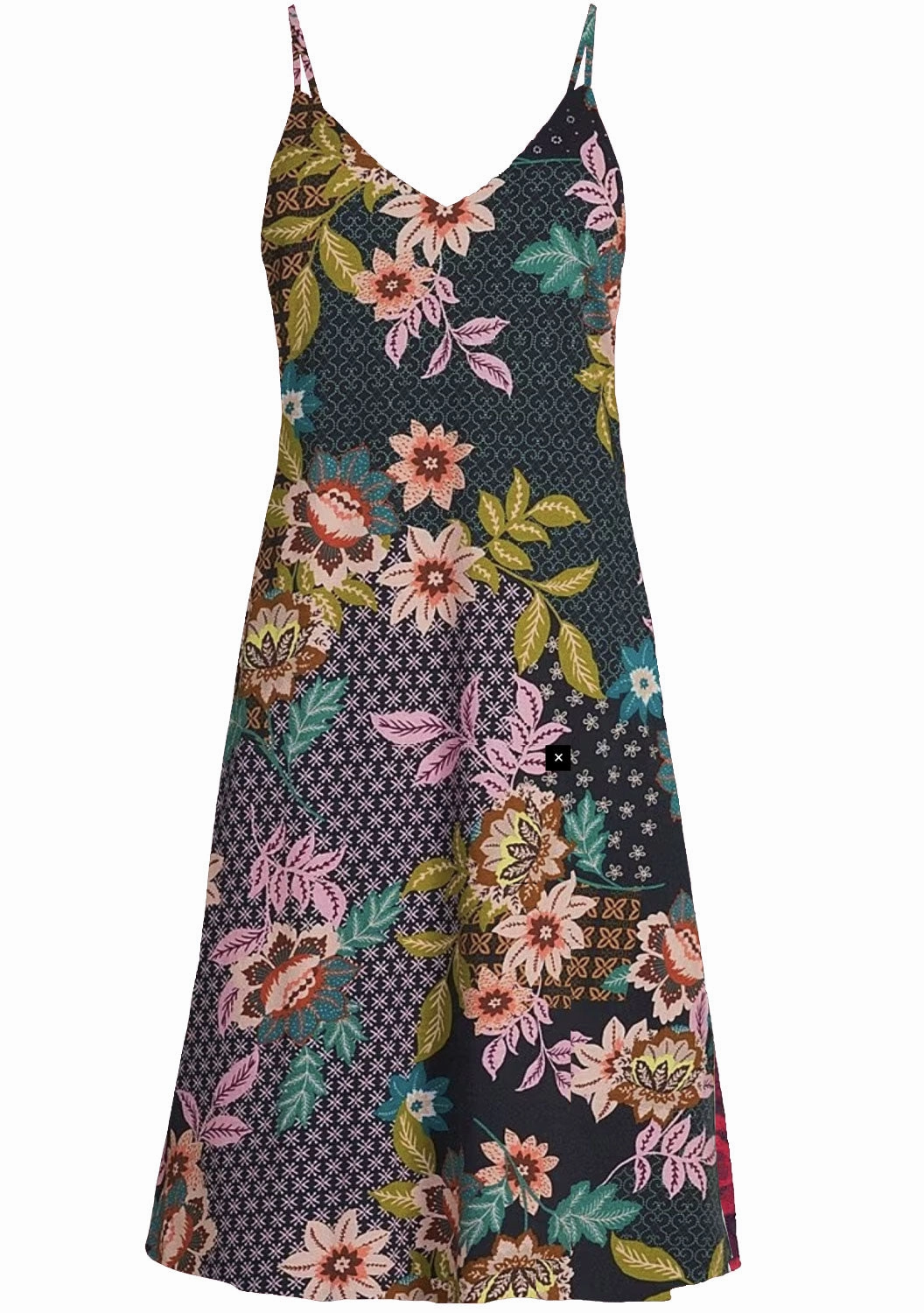 FourWay Stretch Adjustable Drawstrings Johnny Was Delfino Sleep Dress Multi
