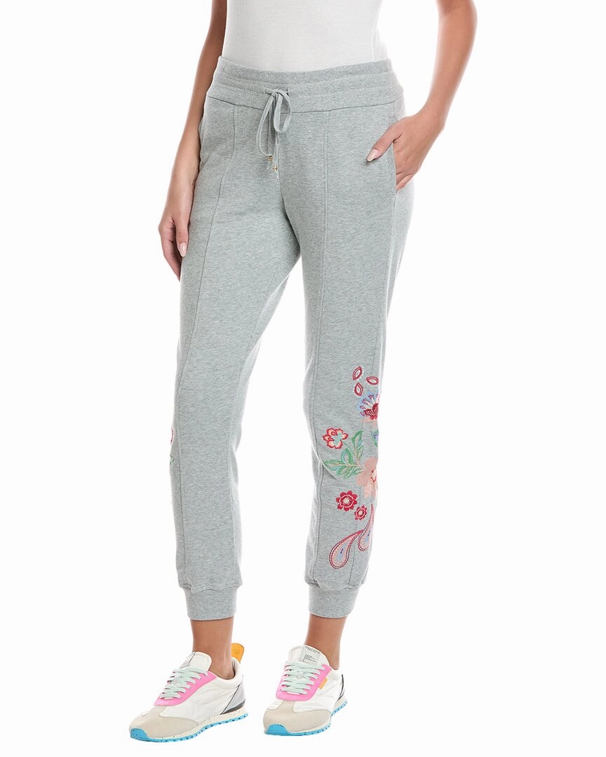 Johnny Was Seamed Jogger Pant Double Needle Stitching Cozy Feel
