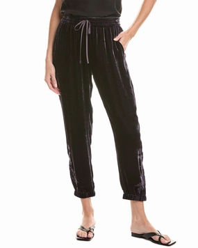 Eco Friendly Dye Reinforced Knee Panels Johnny Was Velvet Silk-Blend Jogger Pant