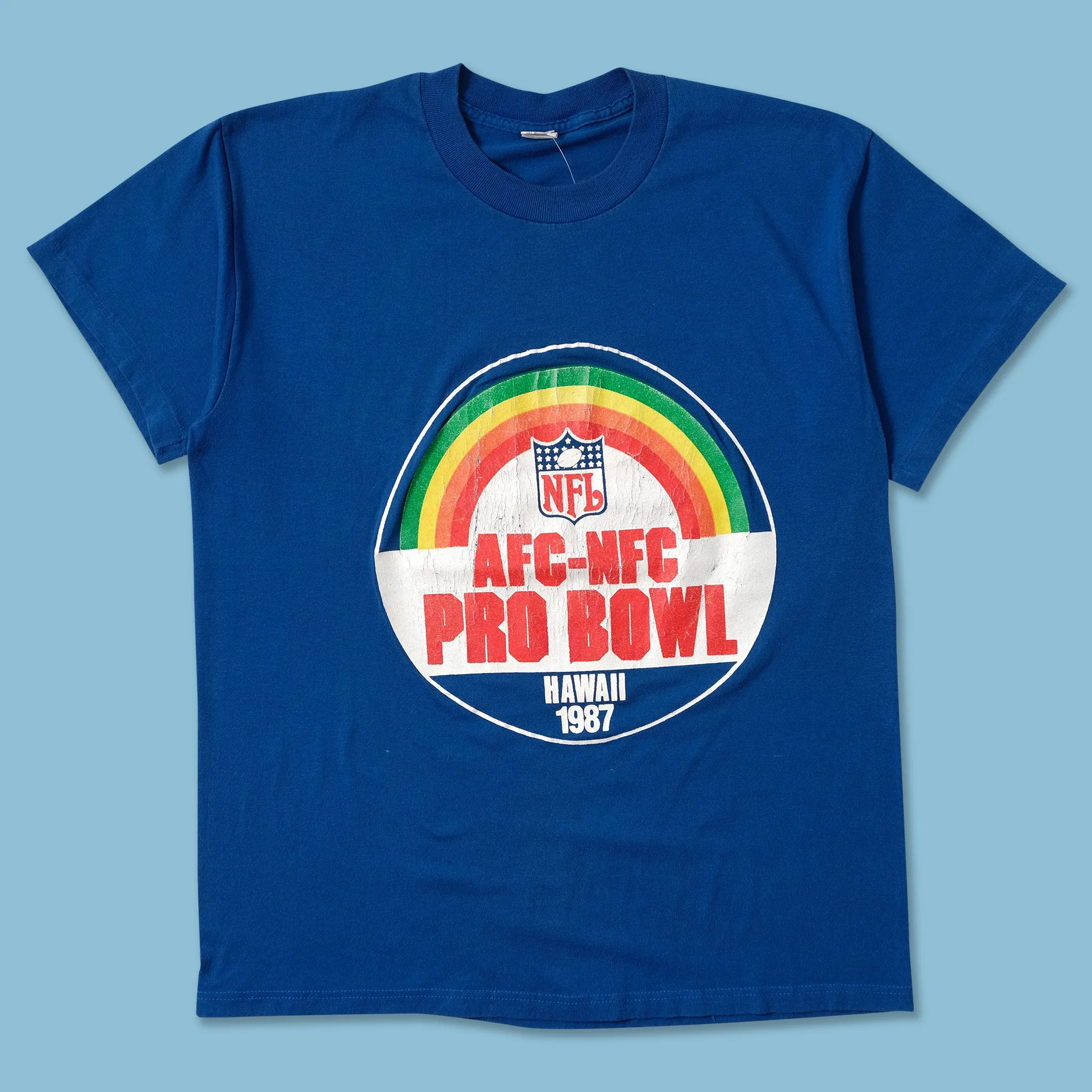 1987 NFL Pro Bowl T-Shirt Small short sleeved Summer Casual