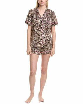 KatieJnyc 2Pc Lynn Lounge Short Set Reinforced Knee Panels Wrinkle resistant fabric