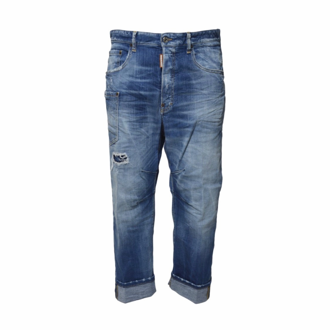 Kawaii Small Wash Jeans In Blue Denim Relaxed Style Neutral Comfortable Wear