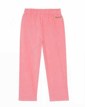 Kid's Velvet Duck Pants In Pink Fashion Layer QuickReleaseClosures