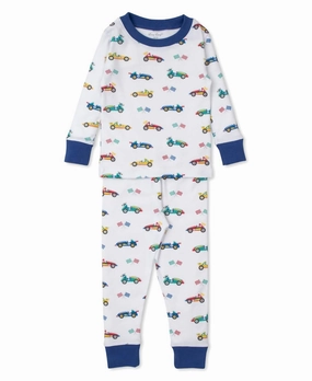 Kids' Race Car Rally Pajama Set In Multi Odor Control Treatment Reinforced Edges