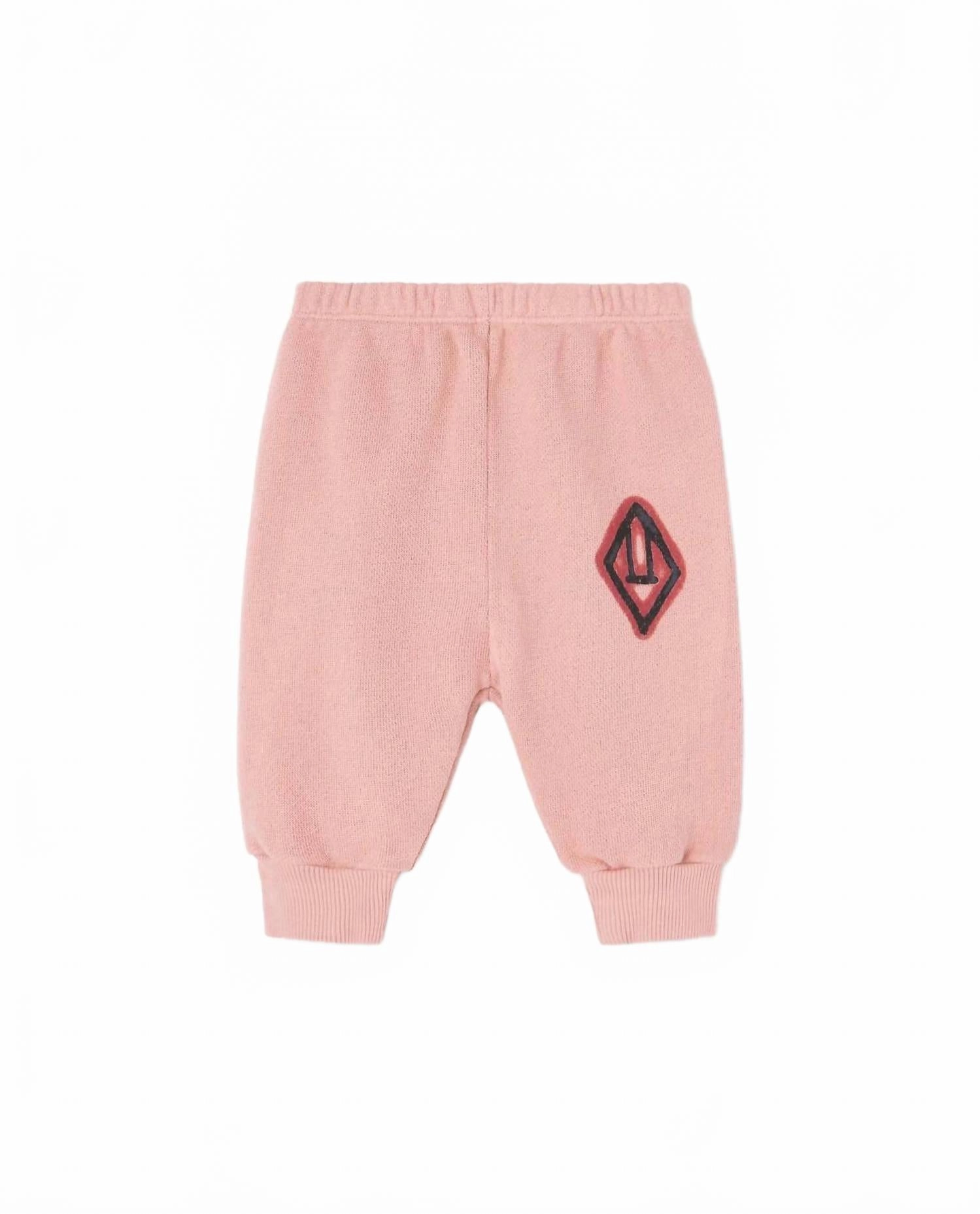 Kids Dromedary Pant In Pink Bold Design Casual Comfort