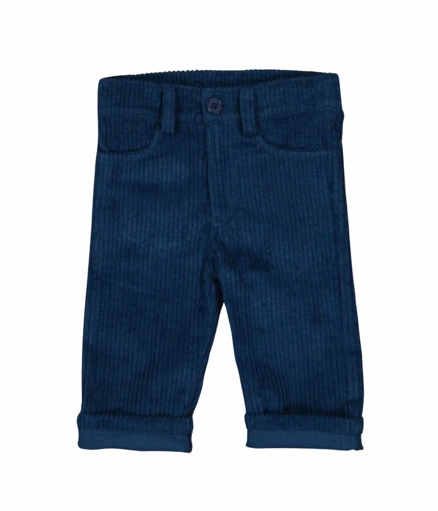 No Ride Up NonChafingEdges Kids Gaspard Trousers In Navy