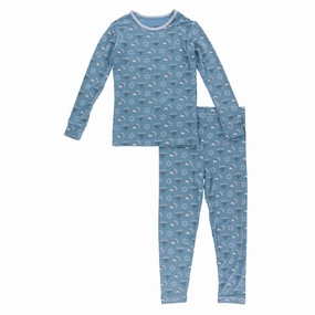 Tagless Comfort Kids Pants Pajama Set In Hanukkah