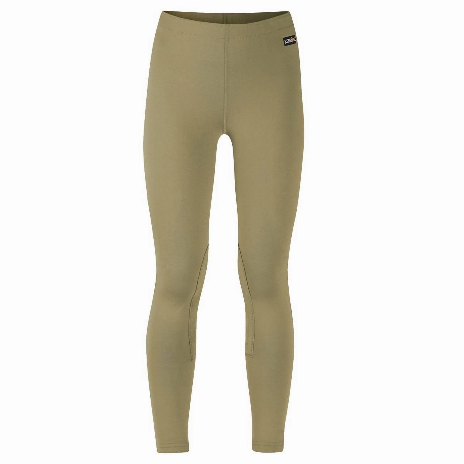 TaglessComfort Kids Performance Knee Patch Tight Pants In Tan