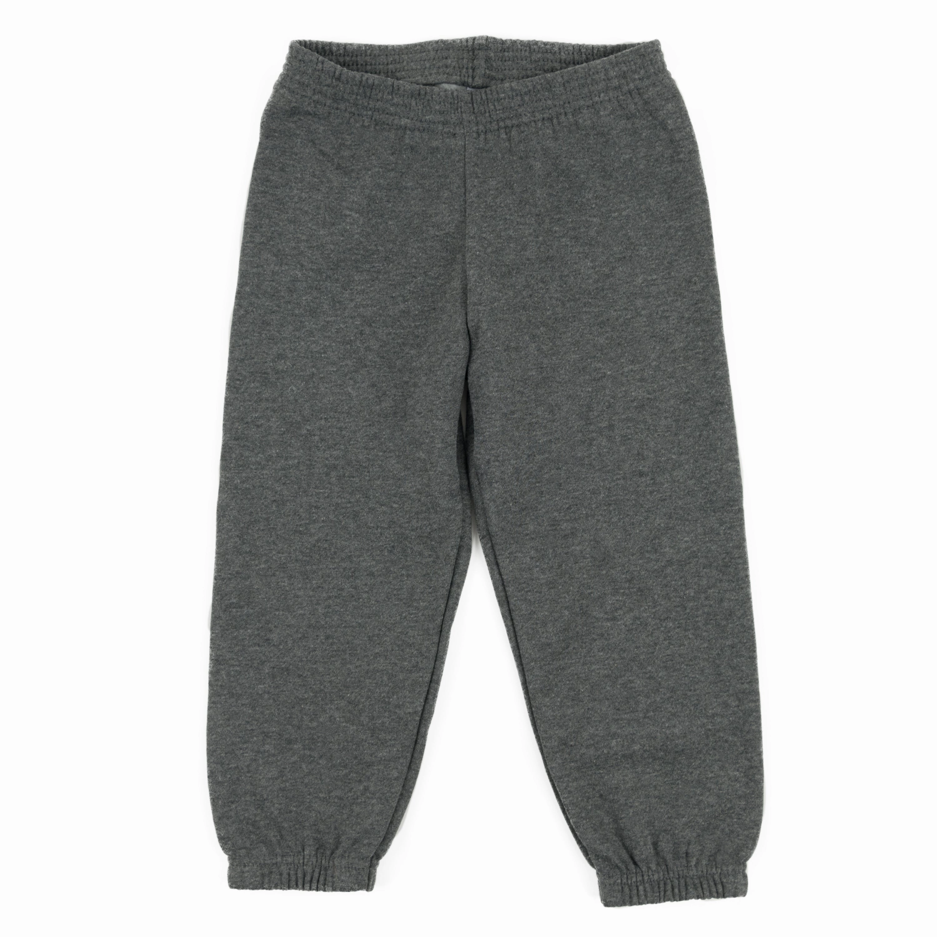 Flat Lock Seams Work Ready Kids Sweatpants Neutral Solid Color