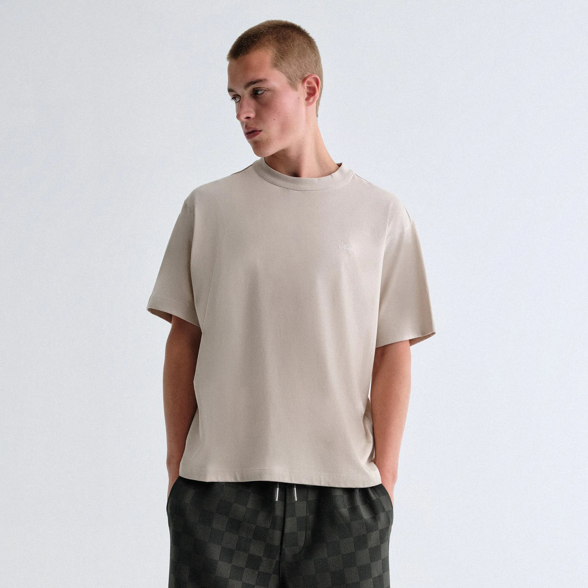 Kith Alex Boxy Tee - Hallow Double Stitched Hem
