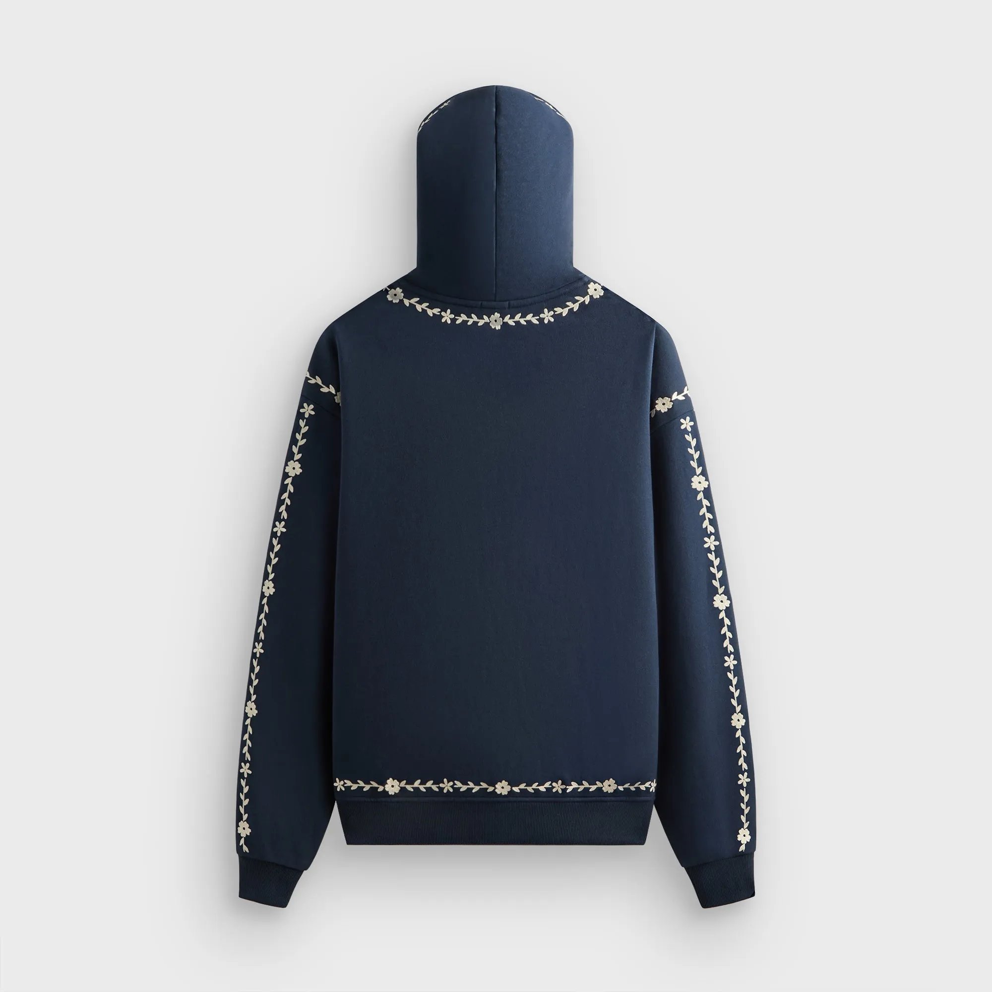 Kith Artisanal Floral Nelson Hoodie - Nocturnal Brushed Interior