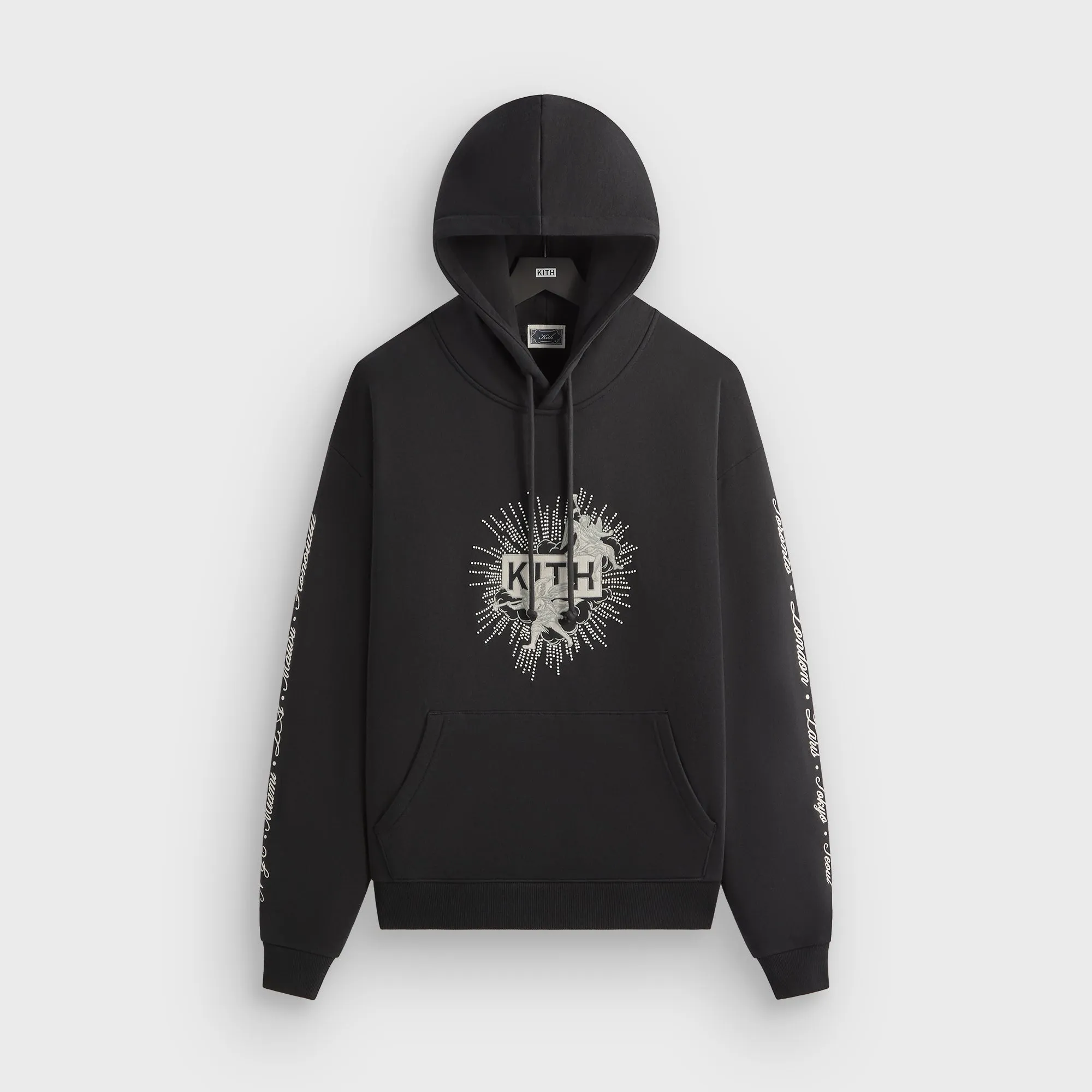 Generous Hood Space Kith Beaded Angel Nelson Hoodie - Black