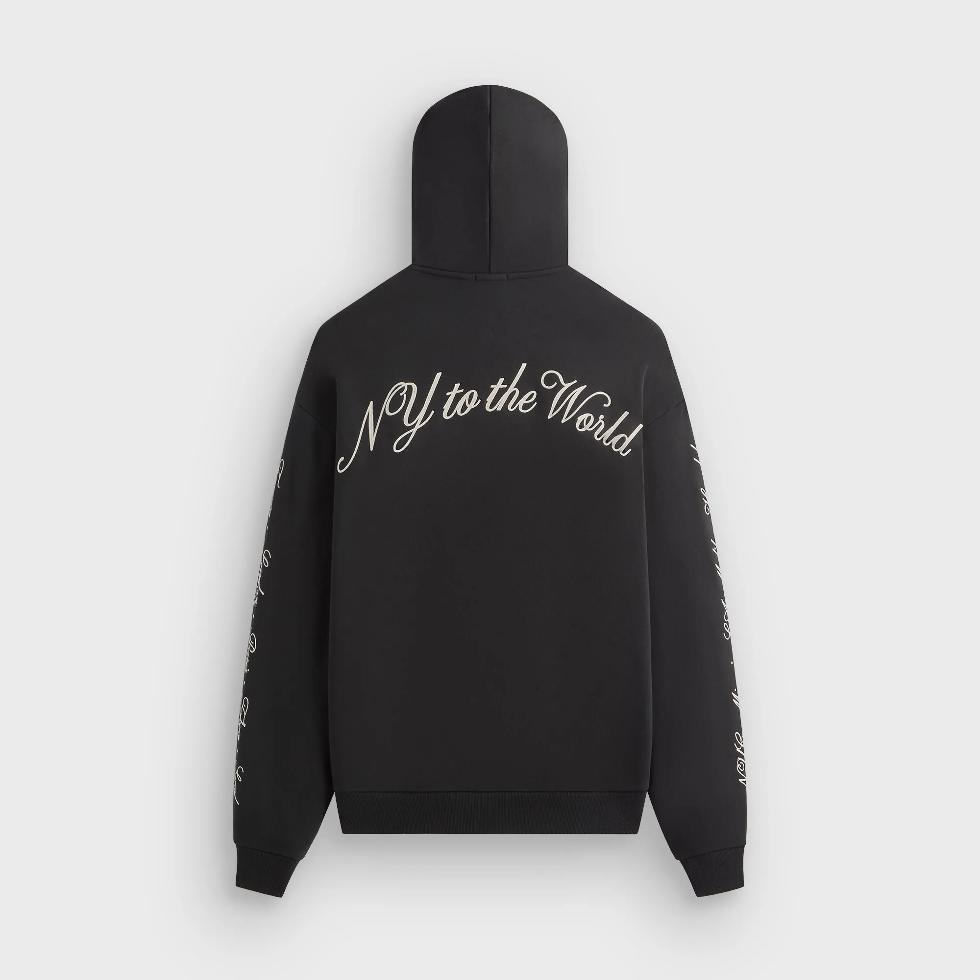Kangaroo Pocket Themed wear Kith Beaded Angel Nelson Hoodie - Black