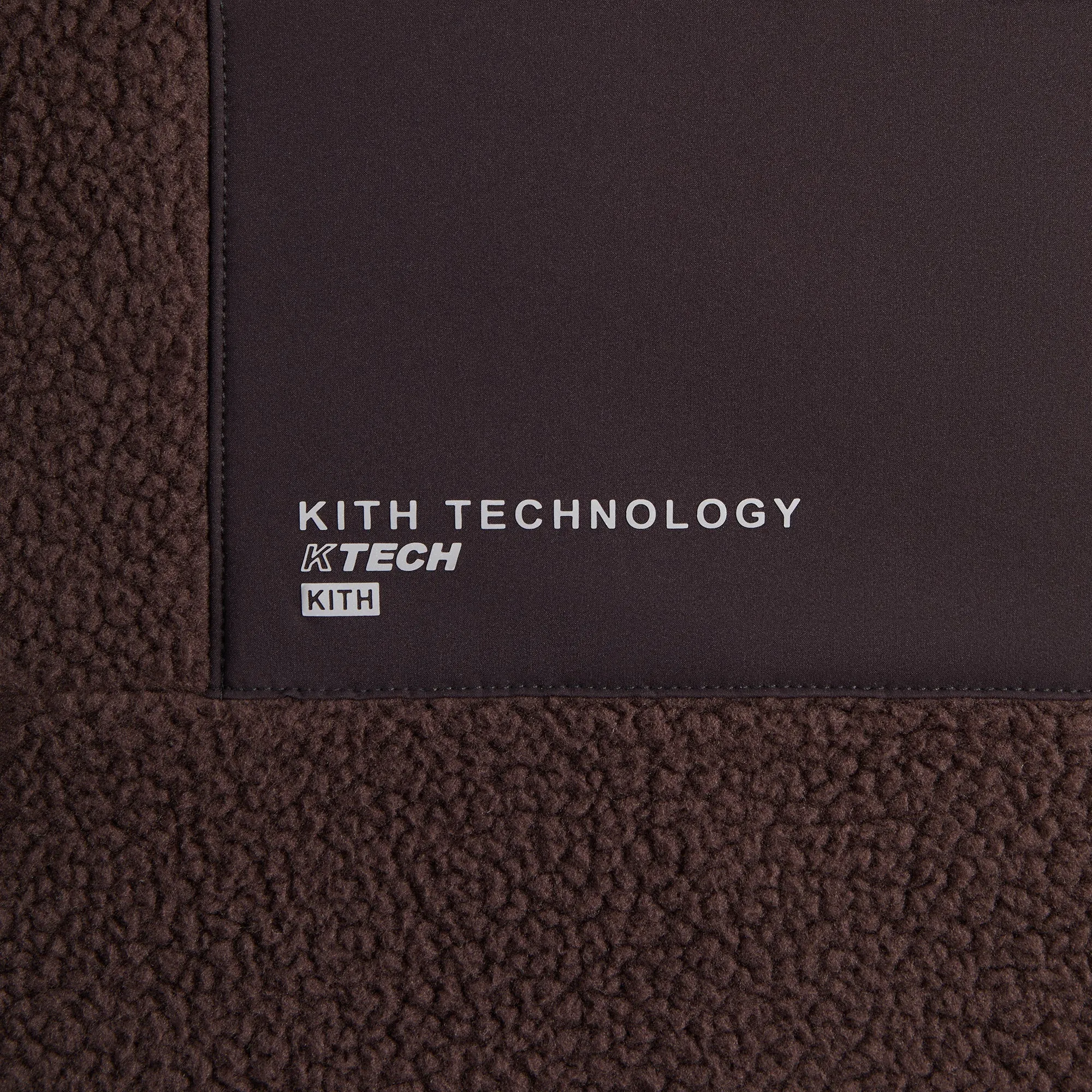 Ribbed Hem Reinforced Stitching Kith Brockwell Sherpa Hoodie - Kindling