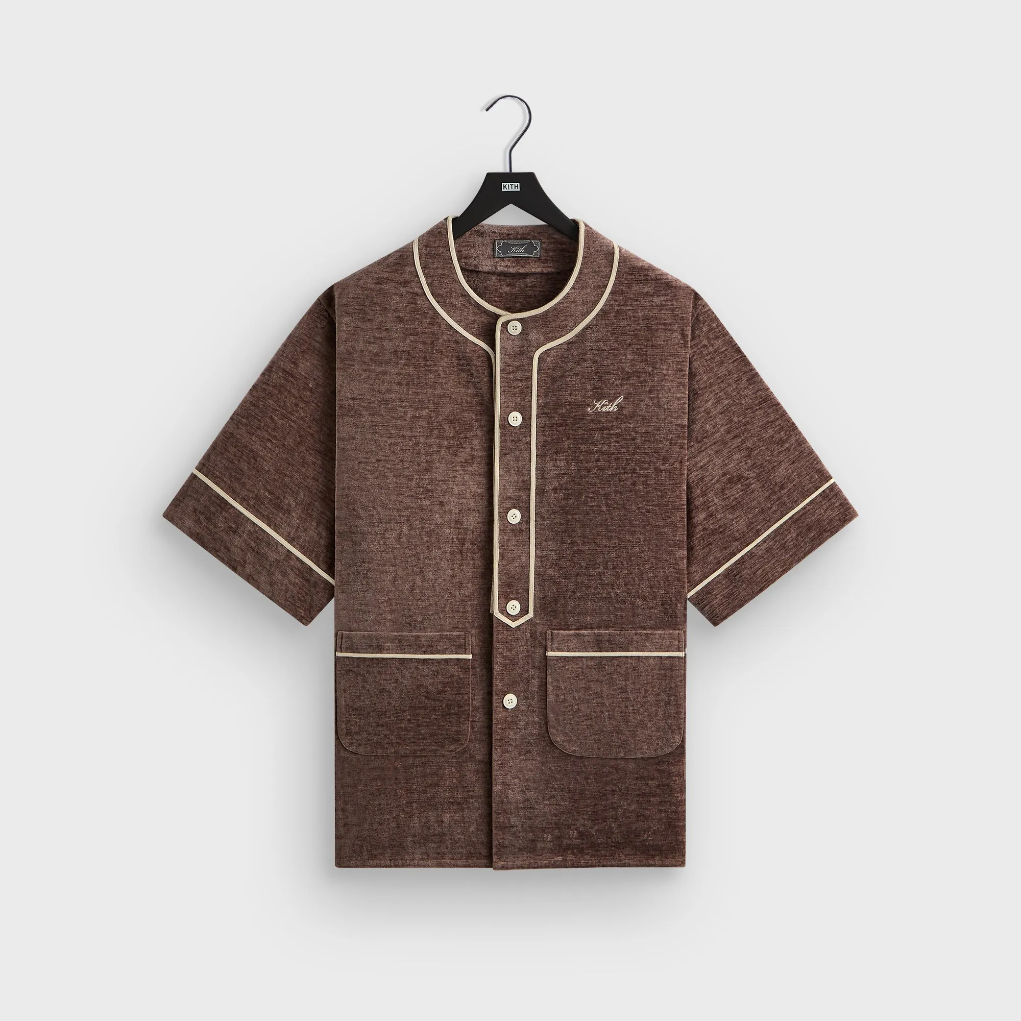 Fashion Forward family gathering Kith Chenille Willis Baseball Shirt - Poise