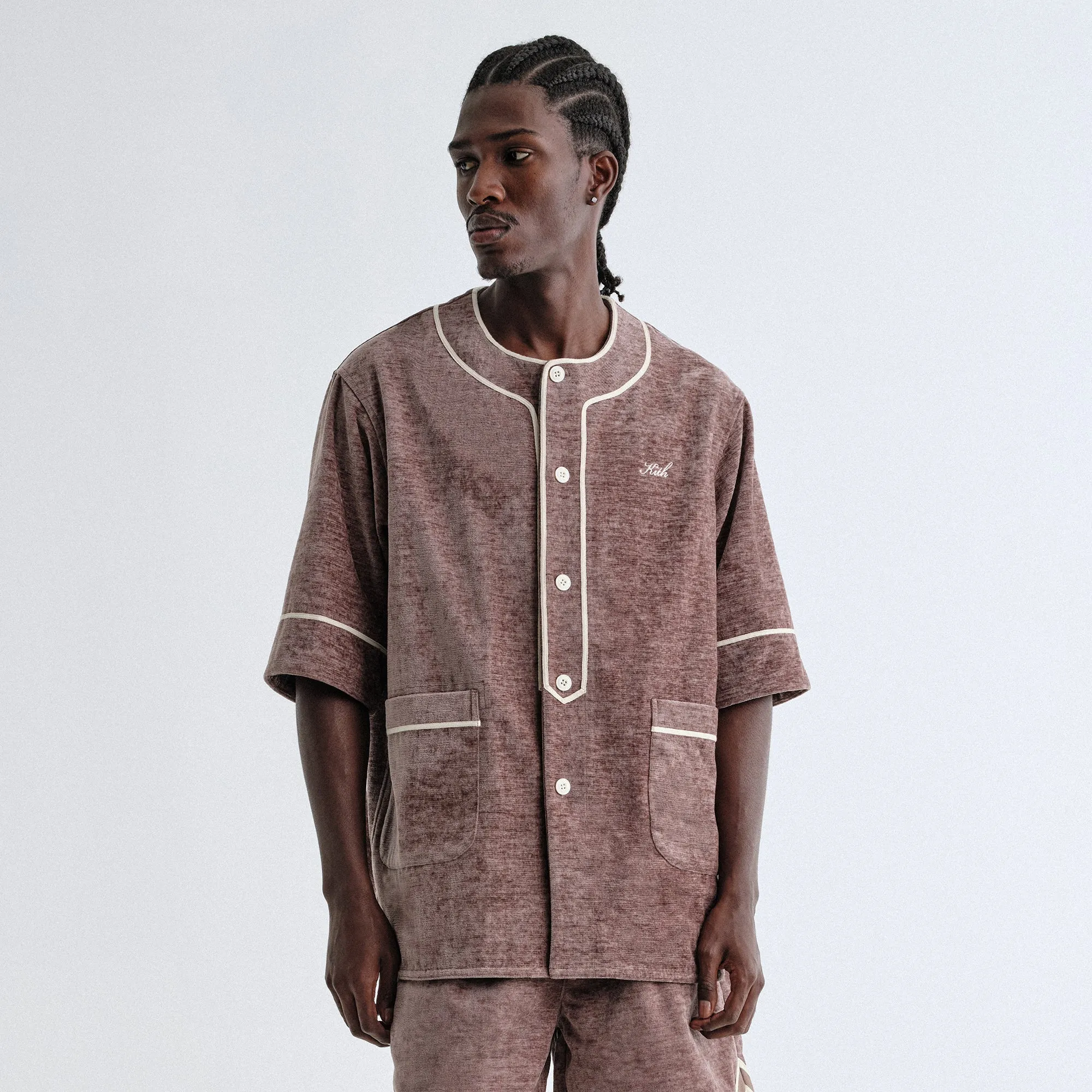 Kith Chenille Willis Baseball Shirt - Poise Casual Comfort