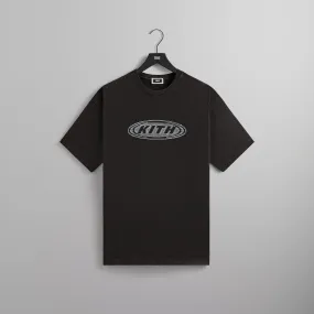 Comfy Top Scoop neck femininity Kith Circuit Vintage Tee - Black