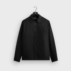 Everyday Outfit Kith Crest Logo Boxy Collared Overshirt - Black
