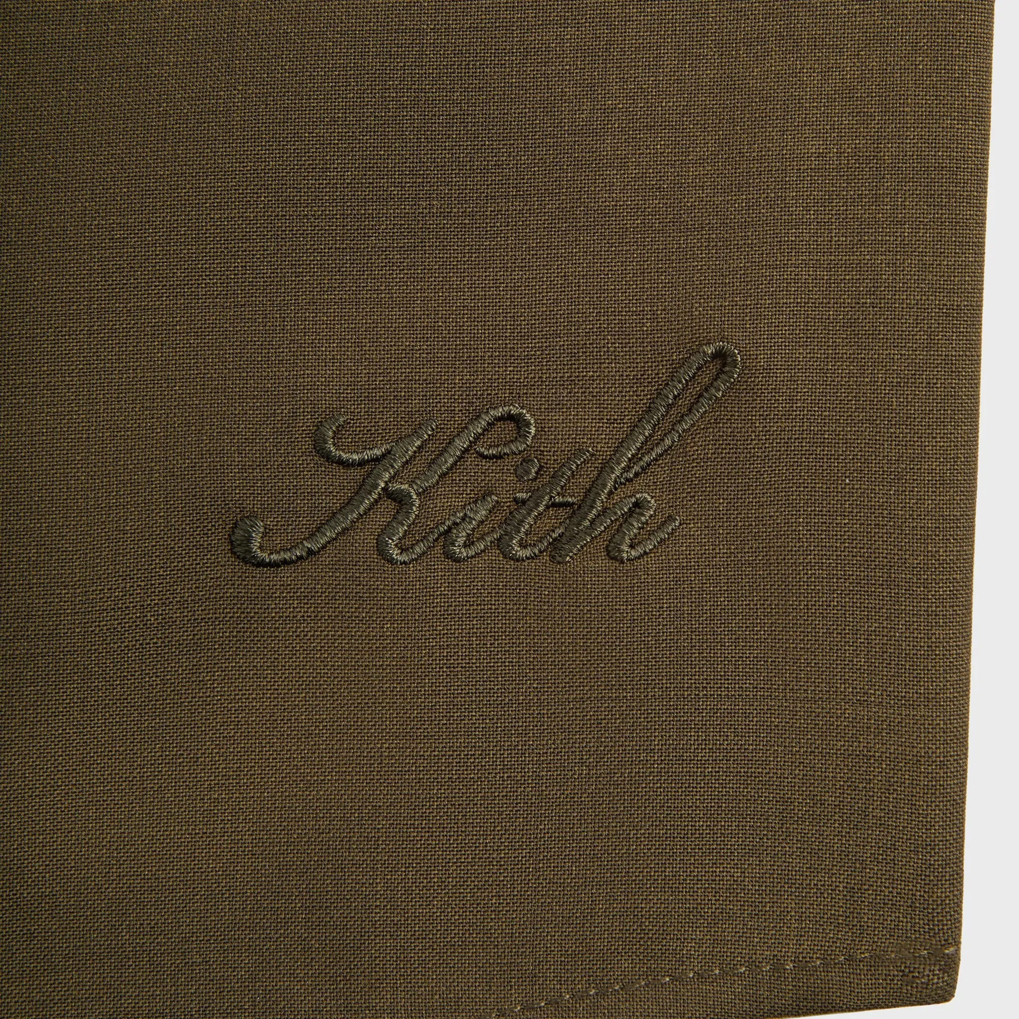 Kith Crochet Detail Apollo Shirt - Moss Traveler??s Choice Relaxed Comfort