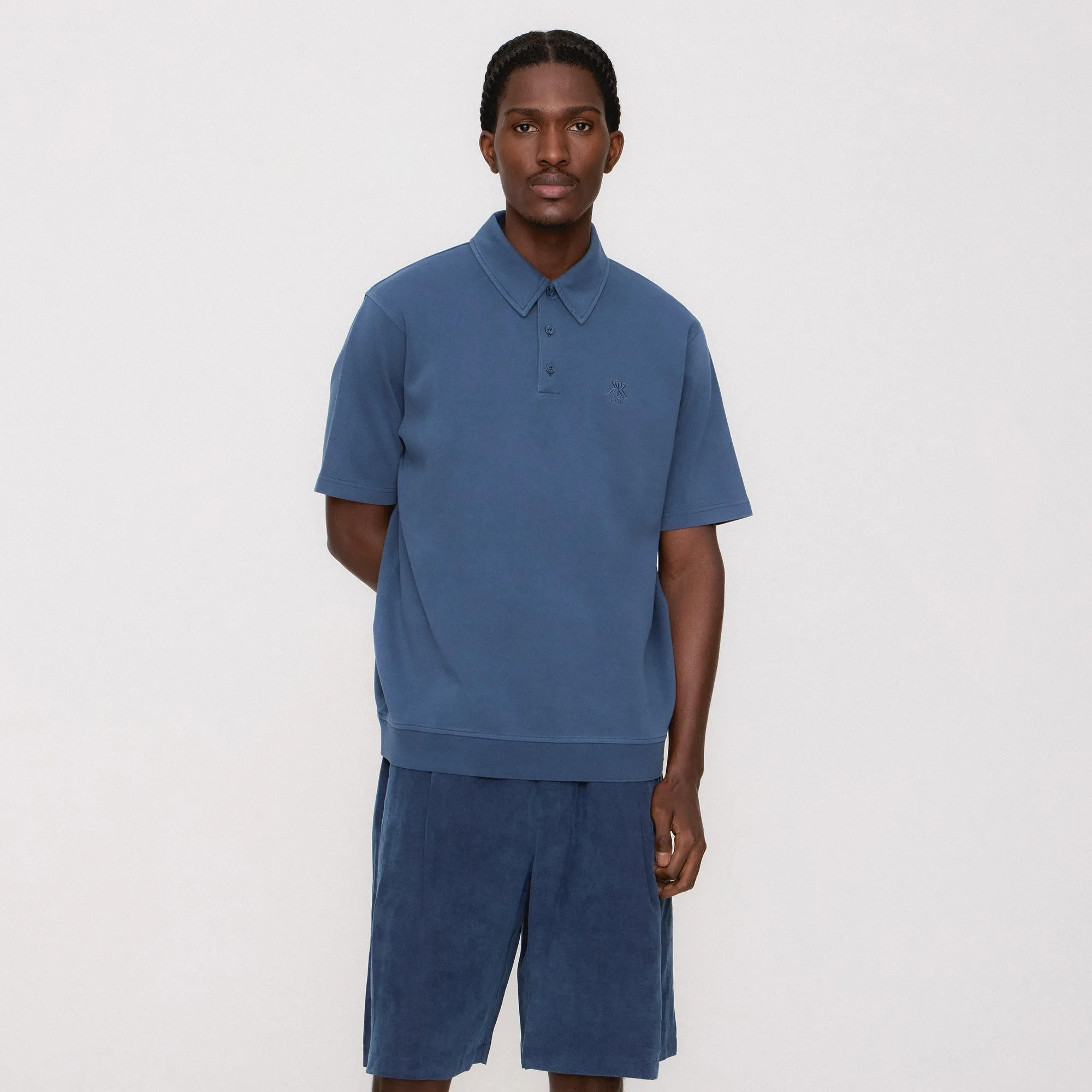 Quick-Dry Tech Kith Crystal Wash Interlock Graham Polo - Mystery