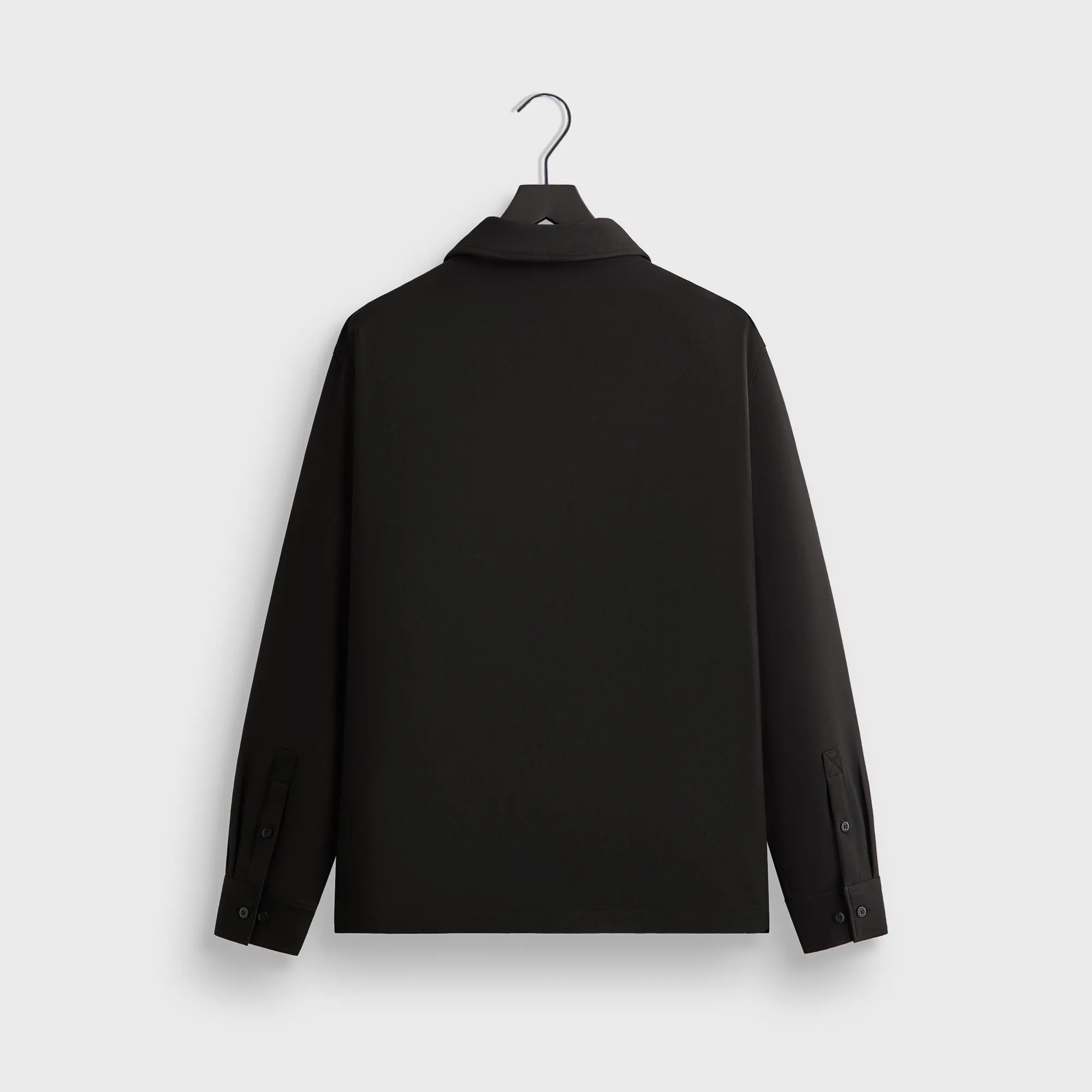 Holiday Style Kith Double Weave Boxy Collared Overshirt - Black