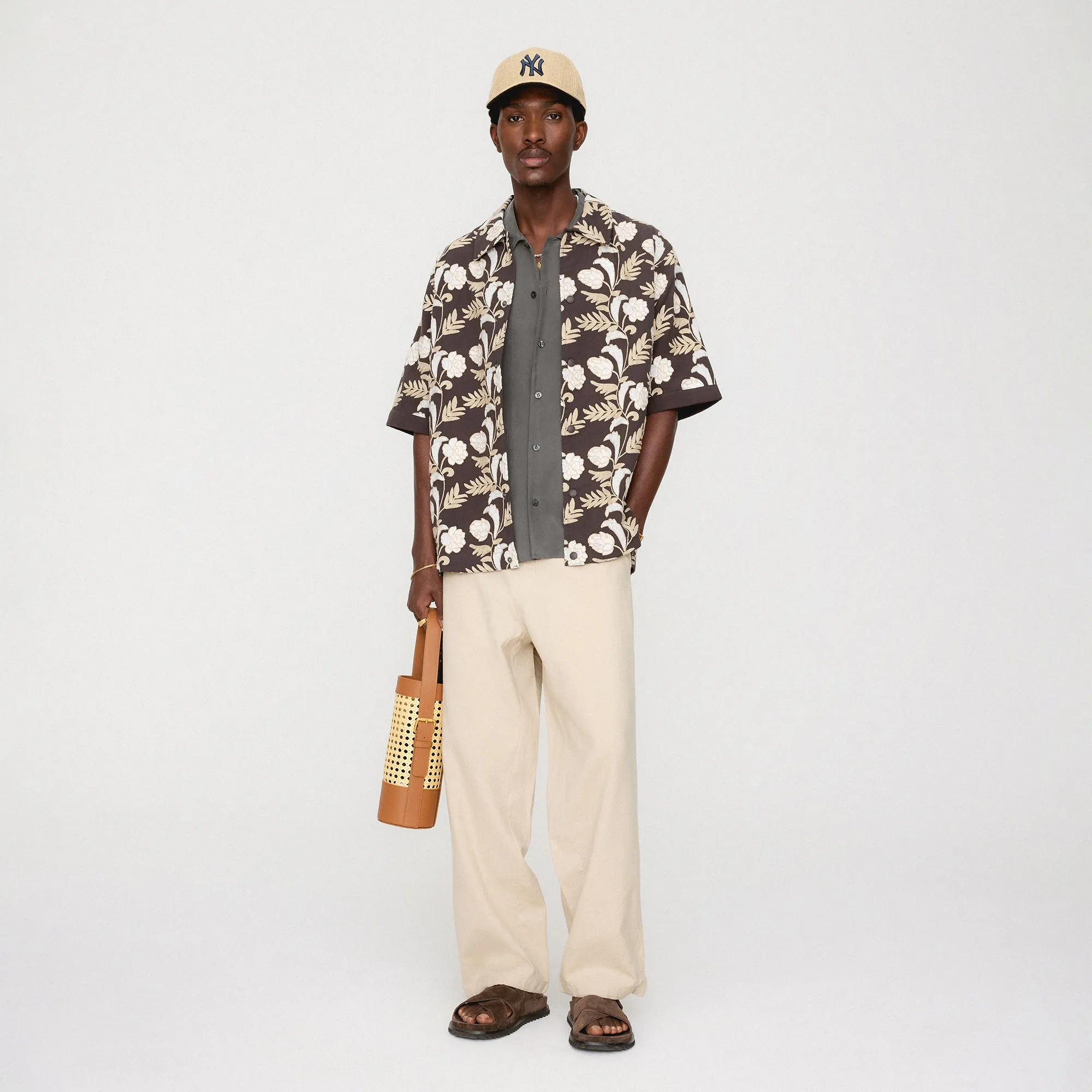 Effortless Style Kith Embroidered Floral Woodpoint Shirt - Kindling