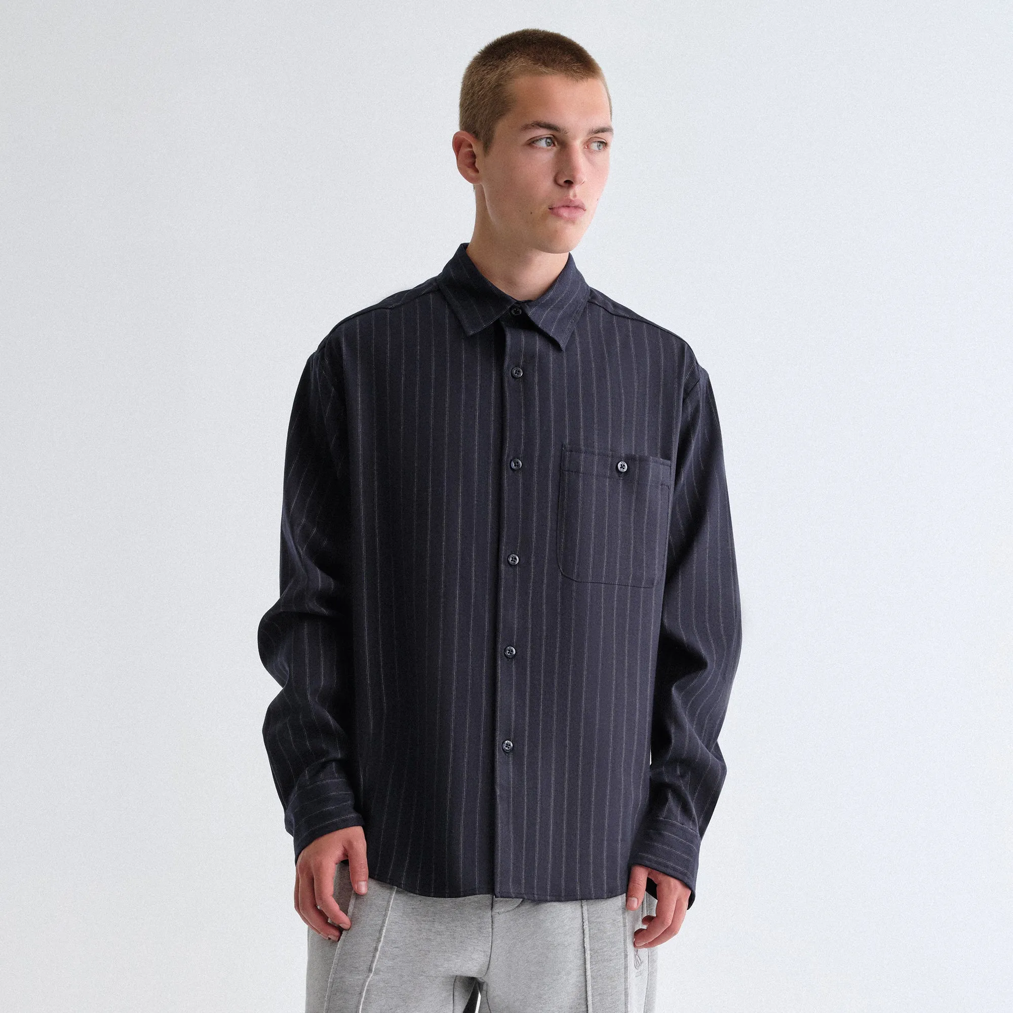 Sustainable fashion Kith Flannel Tomas Shirt - Nocturnal