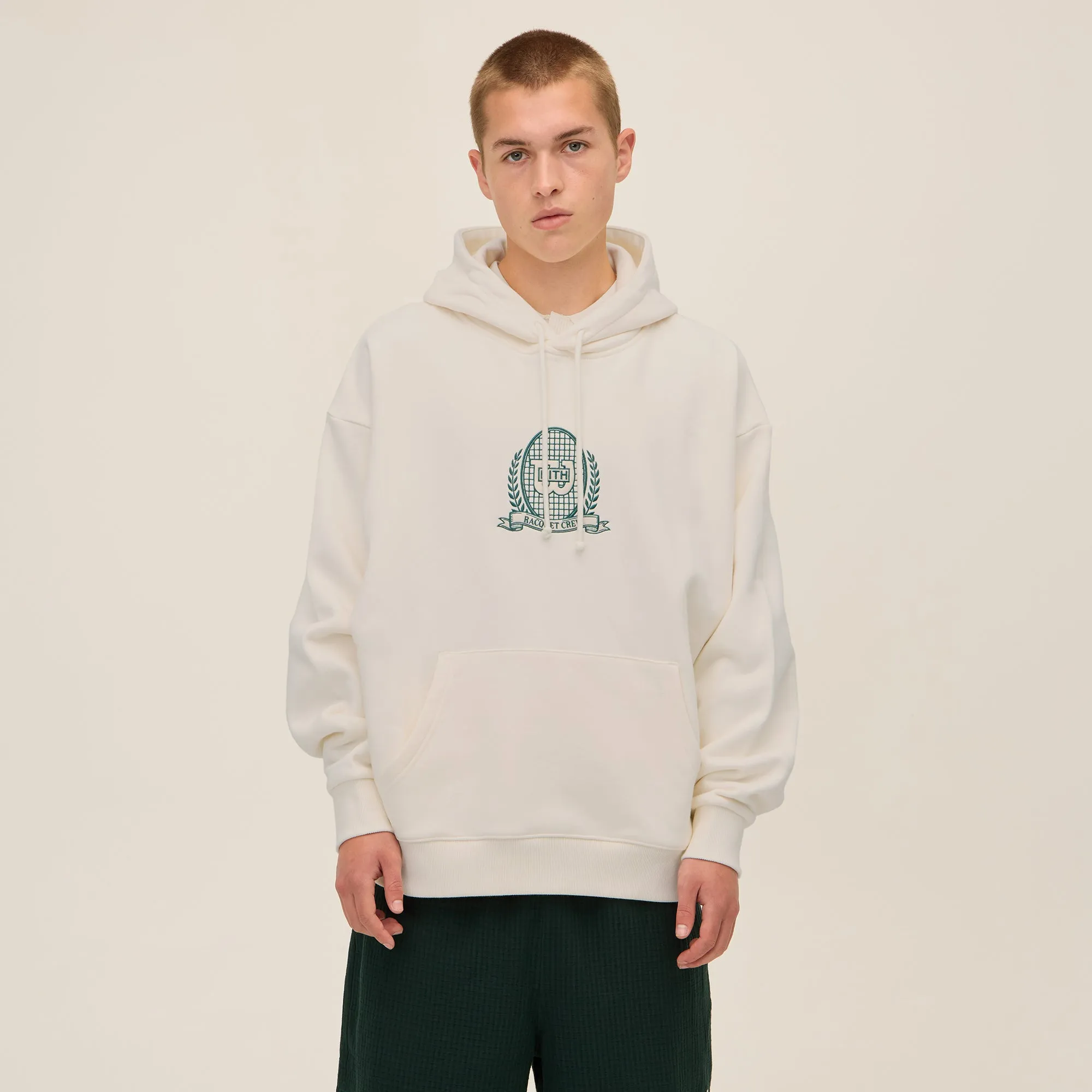 Cold Comfort Knitwear Comfort Kith for Wilson Crest Nelson Hoodie - Sandrift