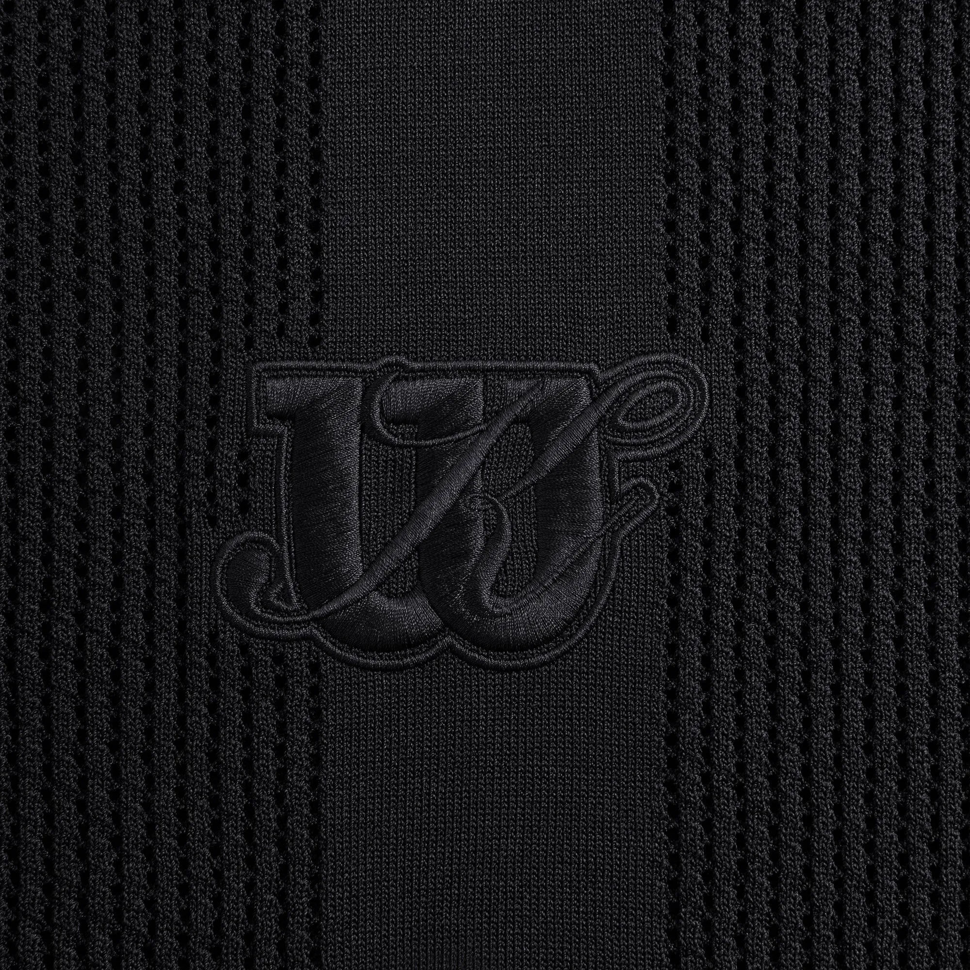 Kith for Wilson Crochet Polo - Black Contrast Trim Detail WrinkleResistant Finish