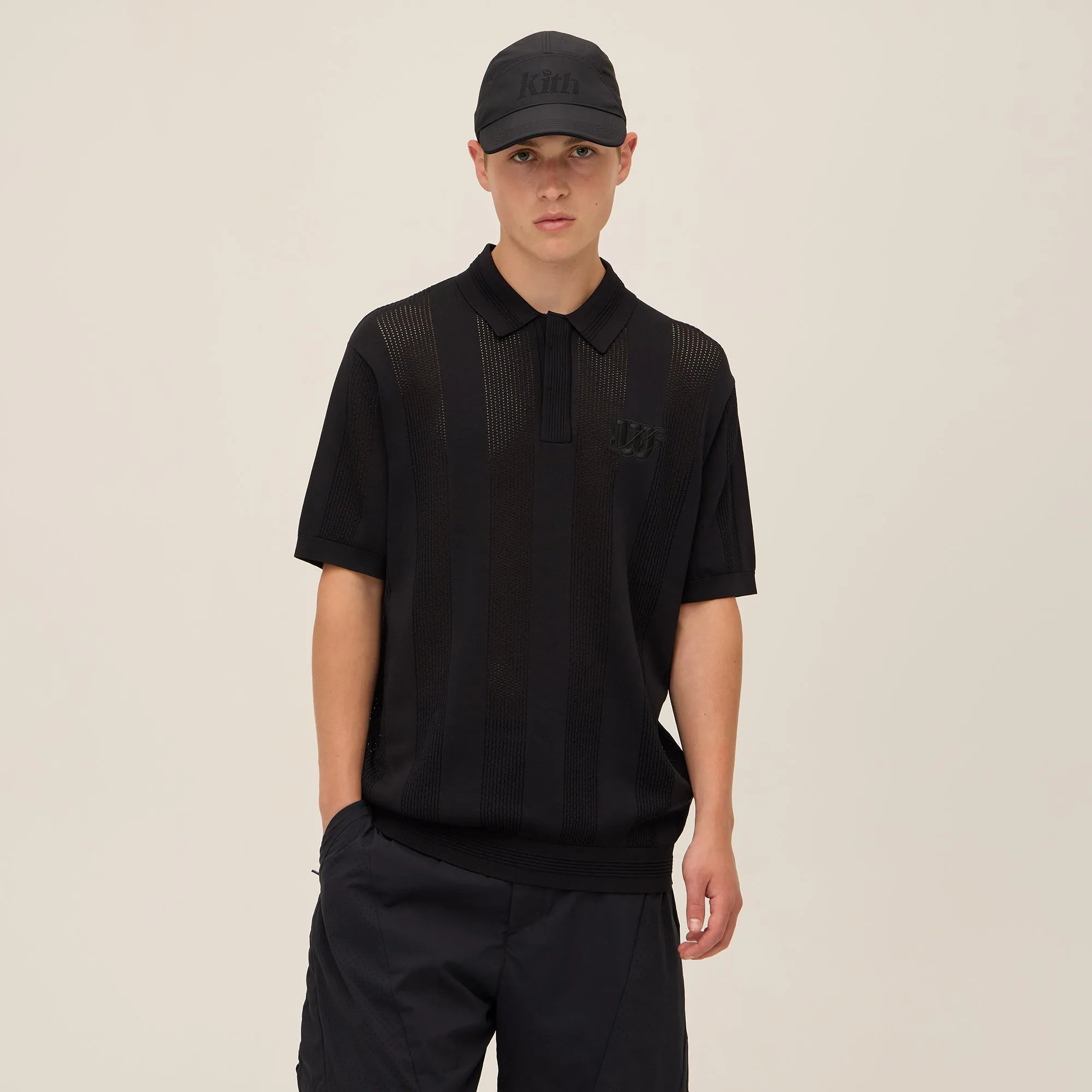 ShrinkageControl Process Breathable Underarm Gusset Kith for Wilson Crochet Polo - Black