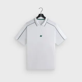 AntiFade Technology Everyday Basic Kith for Wilson Doherty Zip Front Polo - White