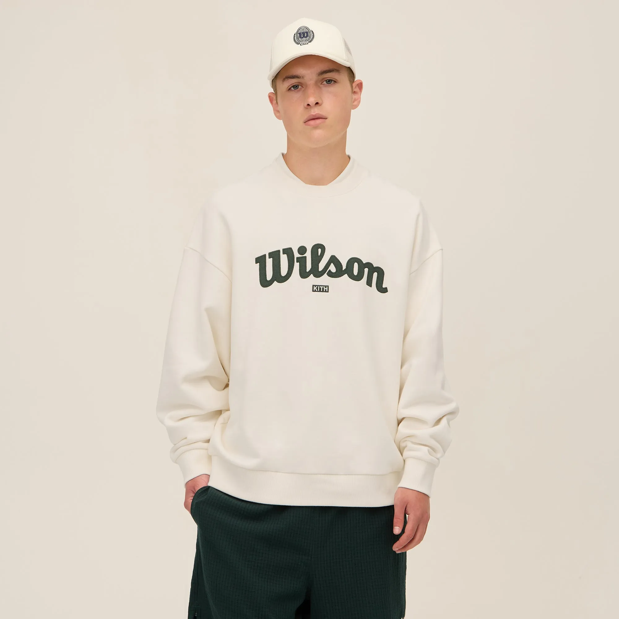 All Season Knitwear Kith for Wilson Nelson Crewneck - Sandrift
