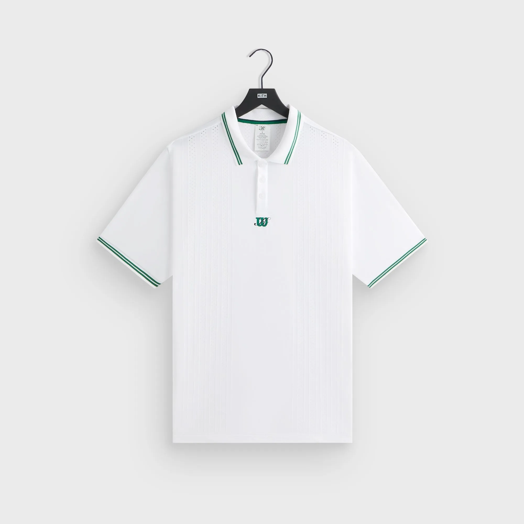 Kith for Wilson Renshaw Court Polo - White Weekend Outing Button Down Collar