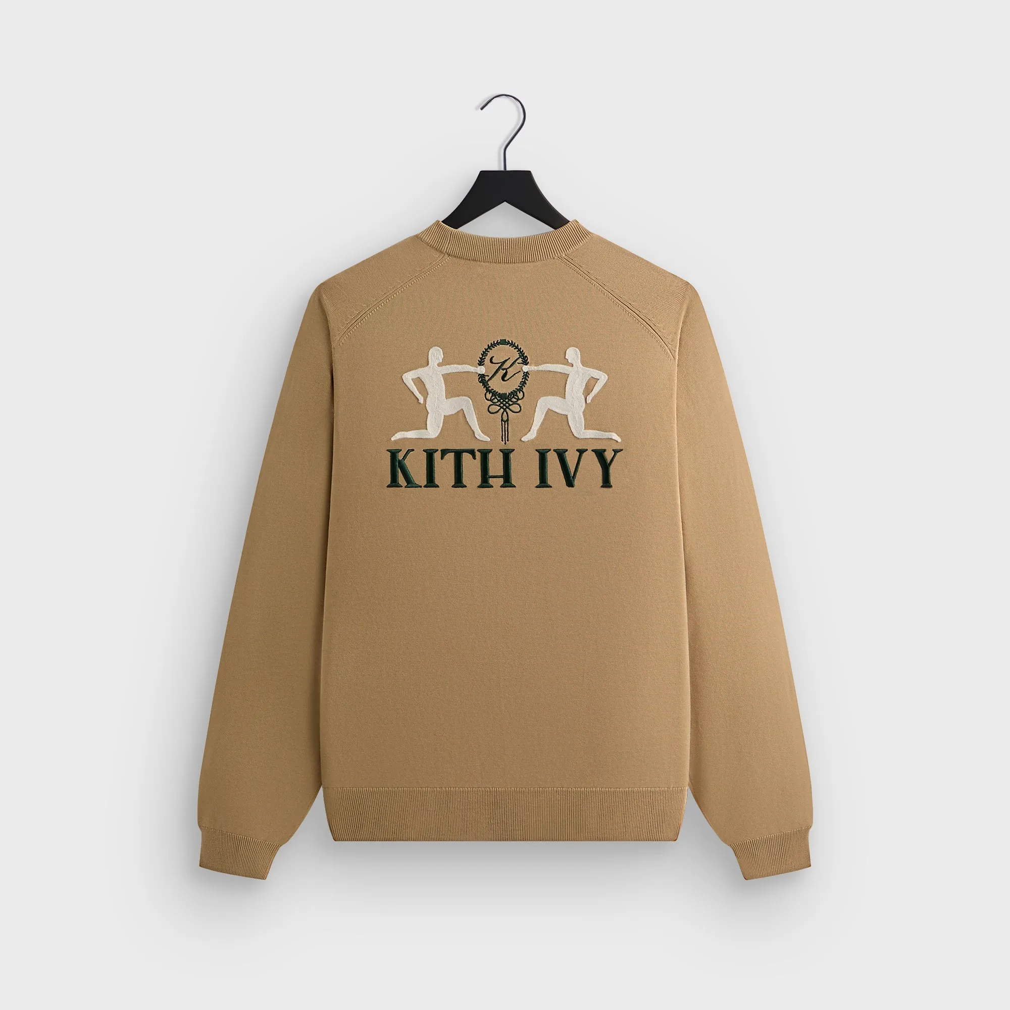 Kith Ivy Fine Knit Addison Sweater - Birch Ribbed Hem Detailing Temperature Regulating Fabric