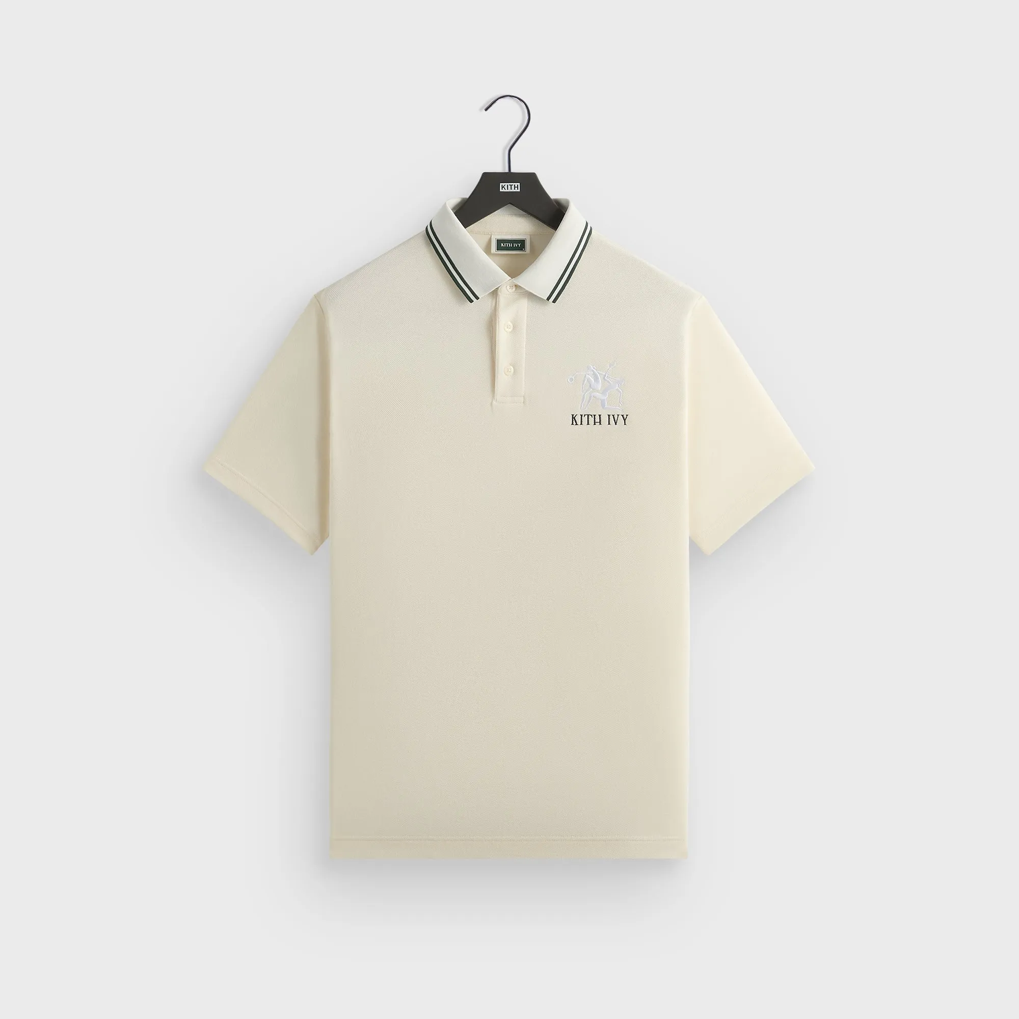 Kith Ivy Tipped Polo - Sandrift Relaxed Neckline