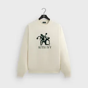 Kith Ivy Vintage Crewneck - Sandrift Adaptive Fit Silhouette All-Purpose Knit