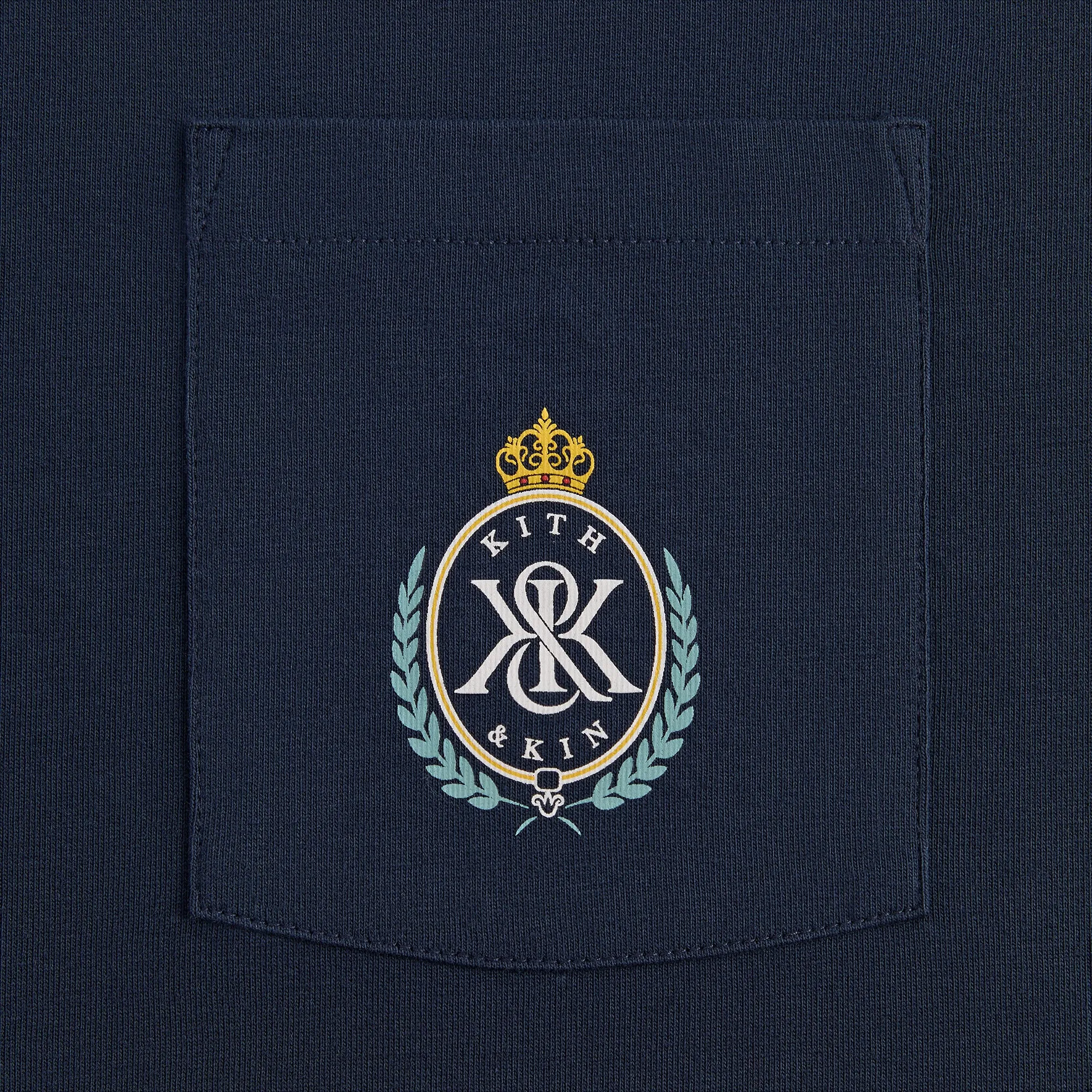Kith K&K Crest Pocket Tee - Nocturnal Best Seller Cozy Wear