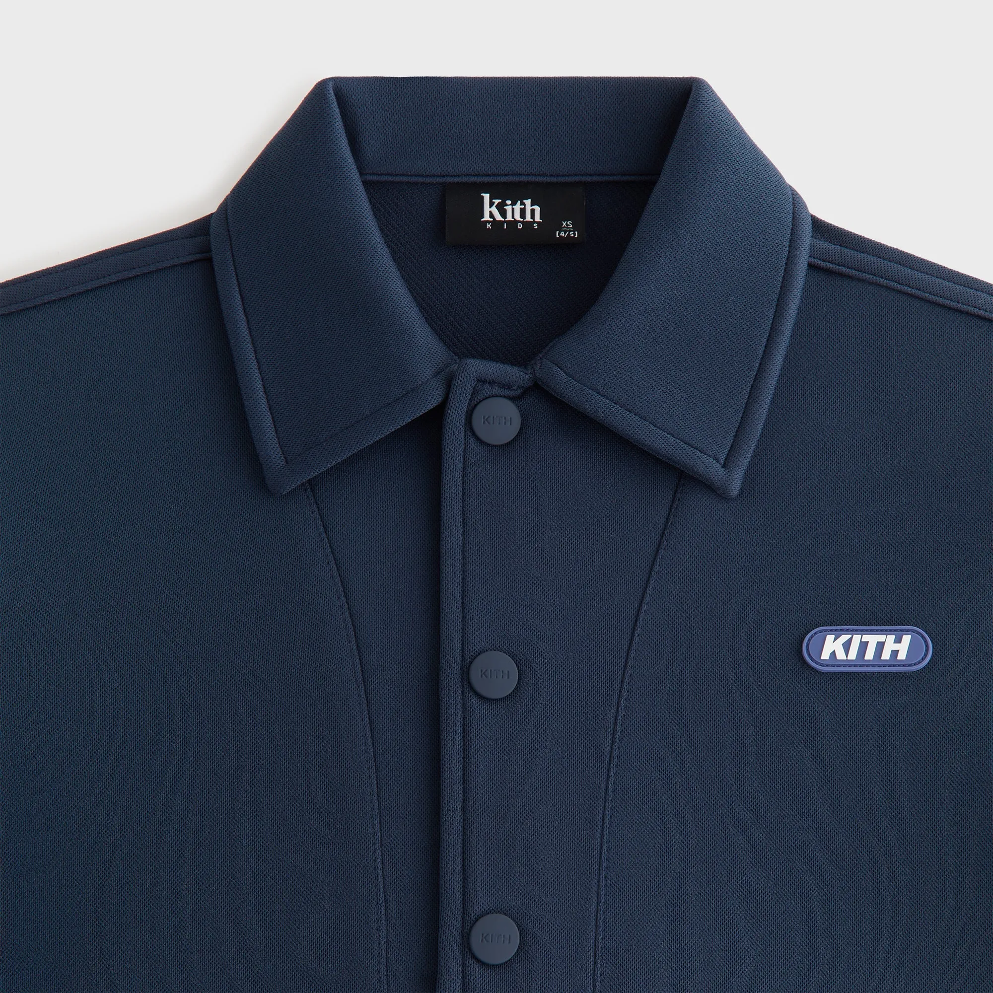 Kith Kids Blocked Woodpoint Shirt - Nocturnal Flex Fit Collar