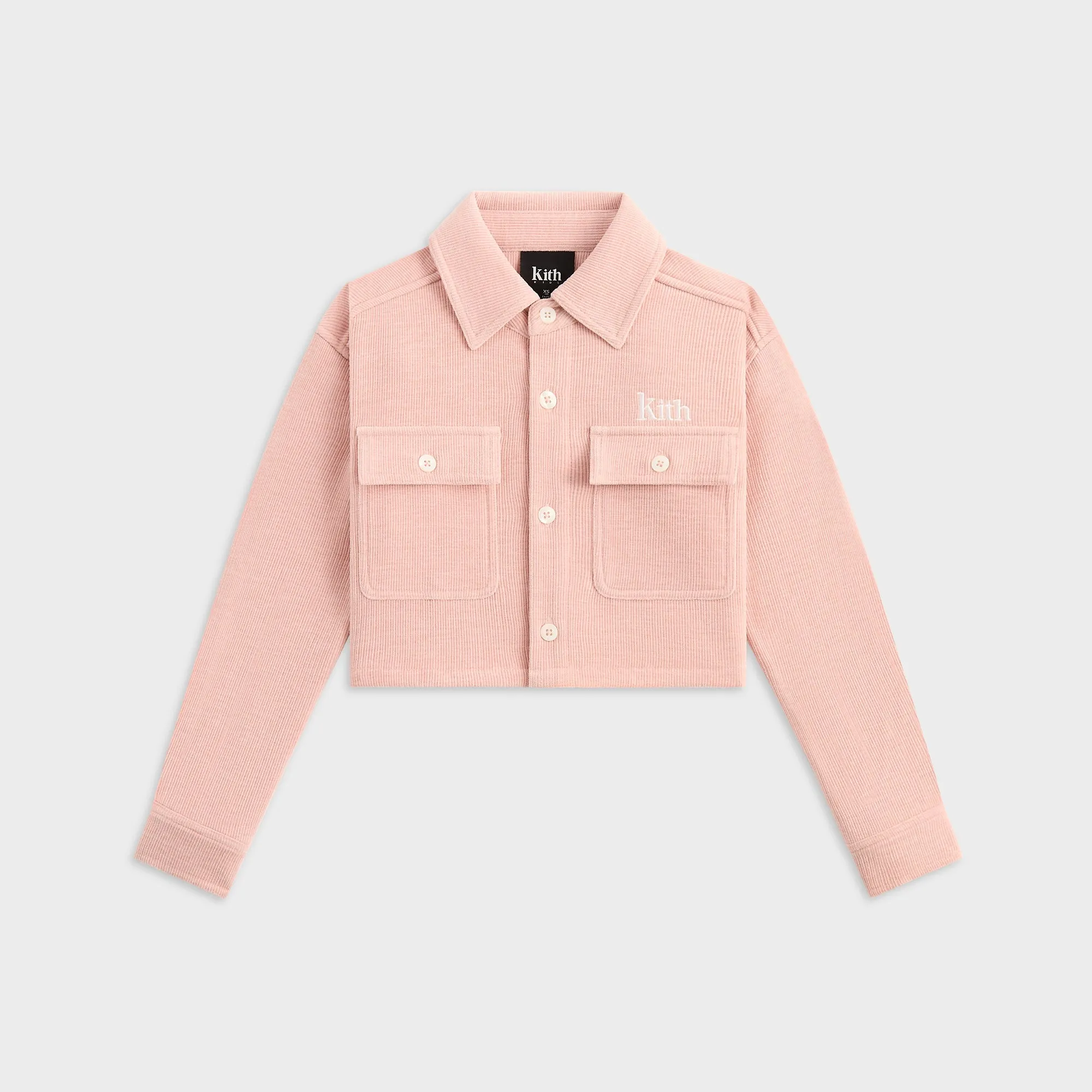 Kith Kids Cropped Apollo Shirt - Dusty Quartz Anti Static Treatment