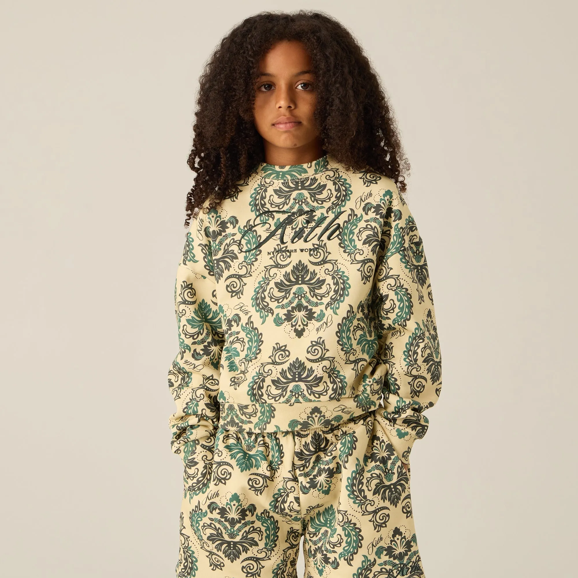 Kith Kids Damask Floral Nelson Crew - Eternal Seasonal Trend