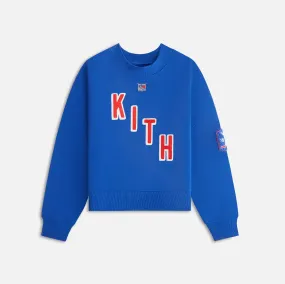Outdoor Chic Kith Kids for the New York Rangers Skewed Nelson Crewneck - Cyclone