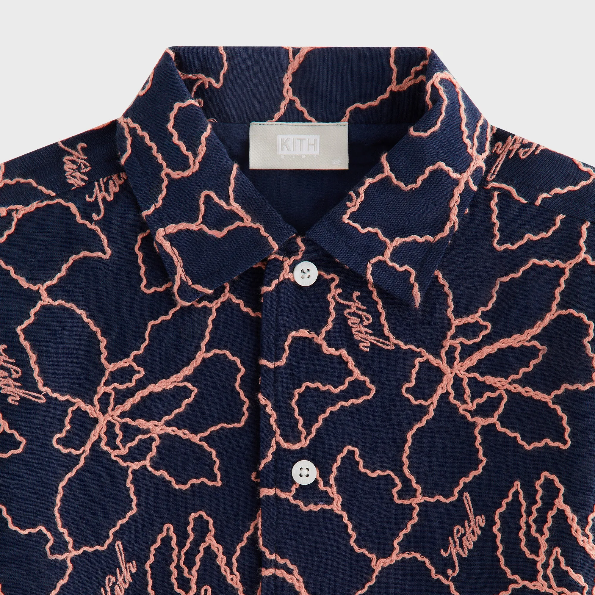 Kith Kids Iris Bennet Camp Shirt - Nocturnal Mesh Insert Lightweight Comfort