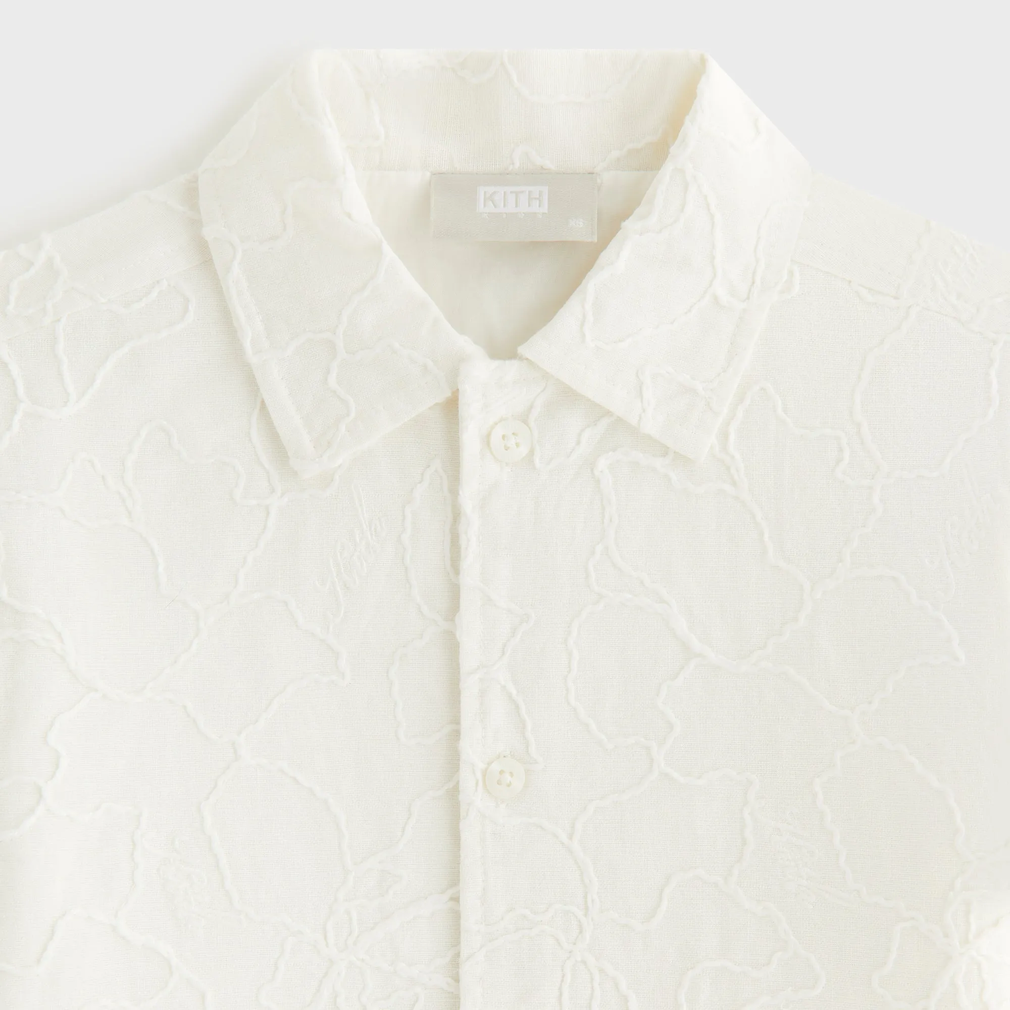 Kith Kids Iris Bennet Camp Shirt - Sandrift Customizable Option Tagless Design