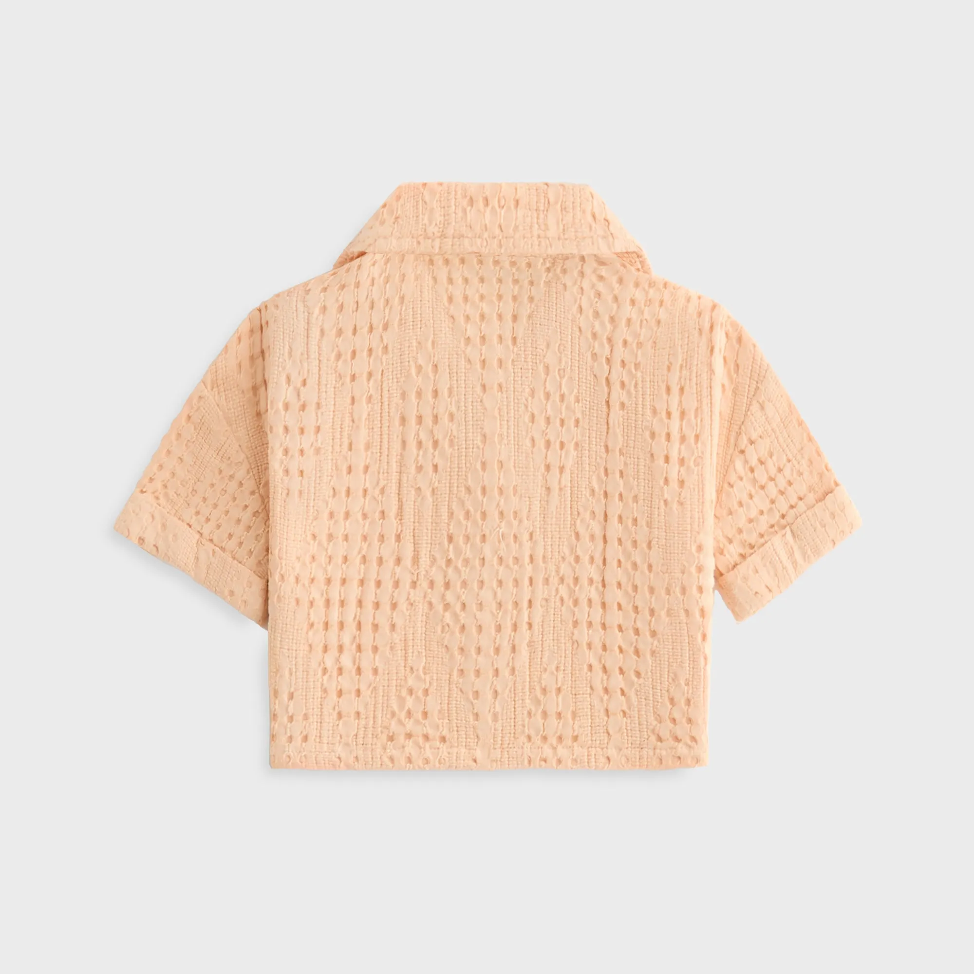 Kith Kids Jayda Cropped Textured Camp Shirt - Mycena Fast Drying