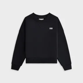 twill Kith Kids Long Sleeve Nelson Crewneck - Black