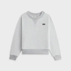 Kith Kids Long Sleeve Nelson Crewneck - Light Heather Grey product anti odor freshness Petite Fit