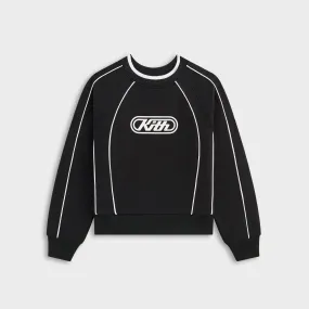 Kith Kids Novelty Raglan Nelson Sweatshirt - Black Trendy Colors appropriate for sunny days